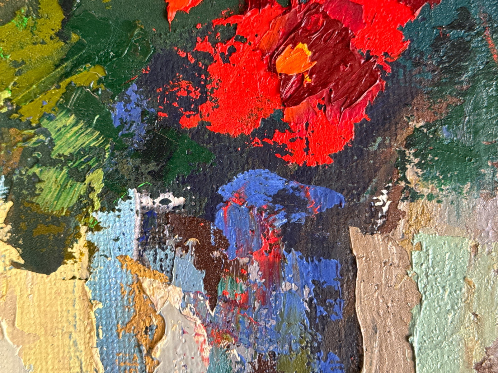 Oil painting with frame Flowers K. Leonid - 8