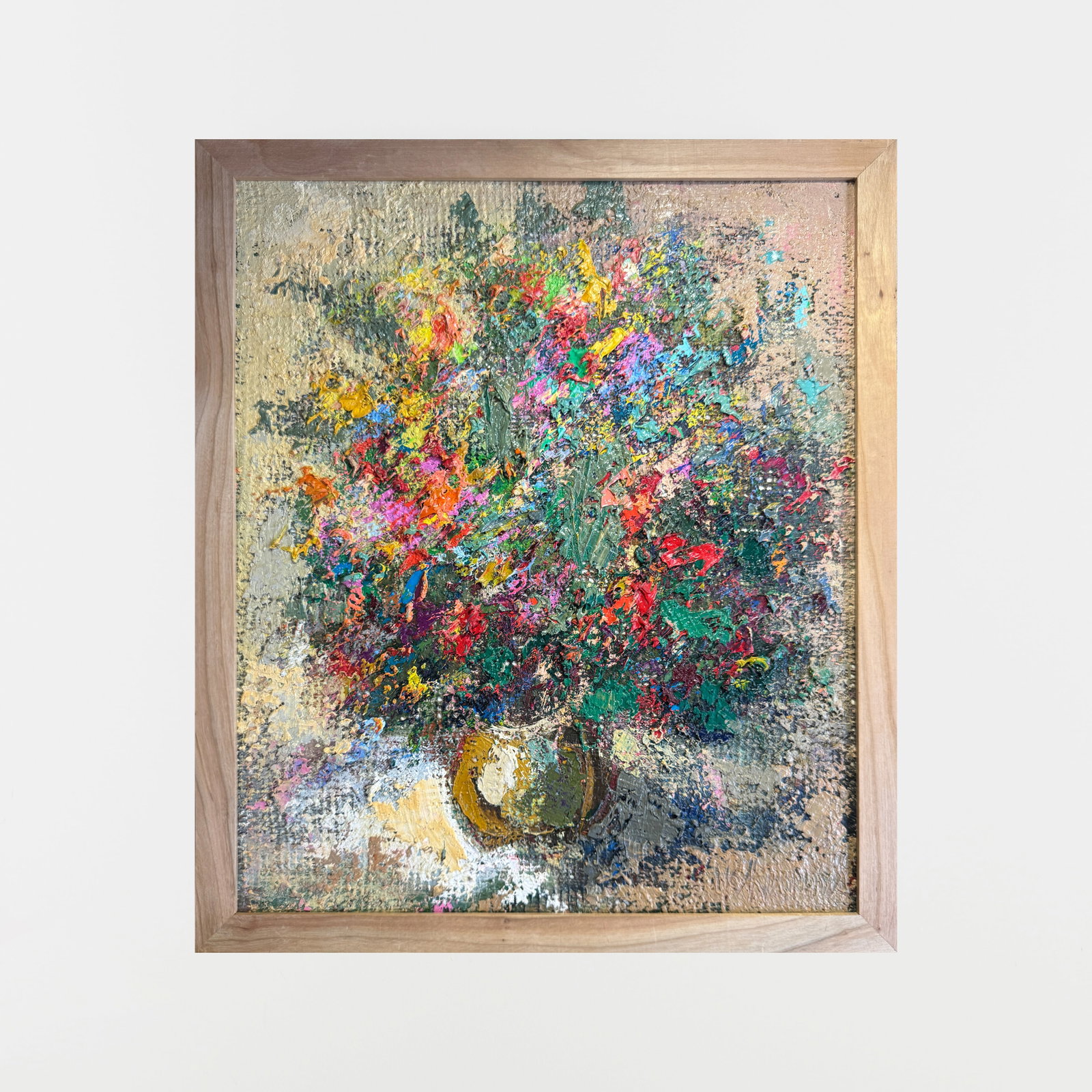 Oil painting with frame Flowers K. Leonid - 2