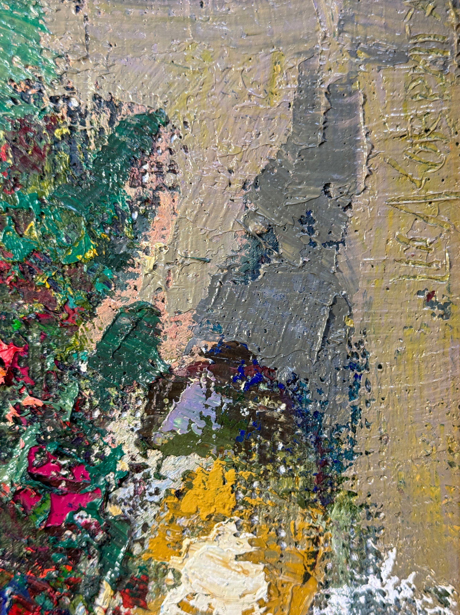 Oil painting with frame Flowers K. Leonid - 10