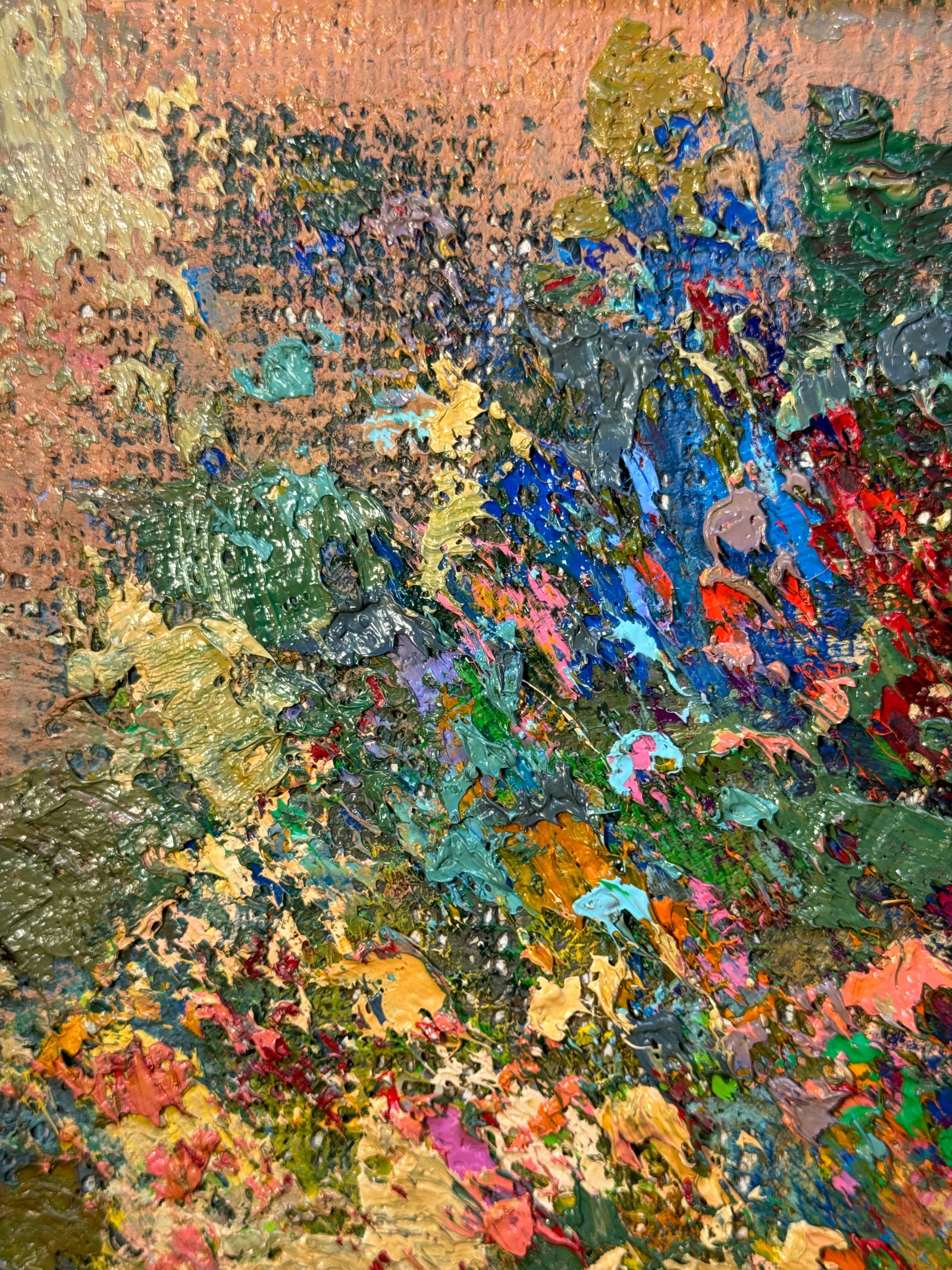 Oil painting with frame Flowers K. Leonid - 5