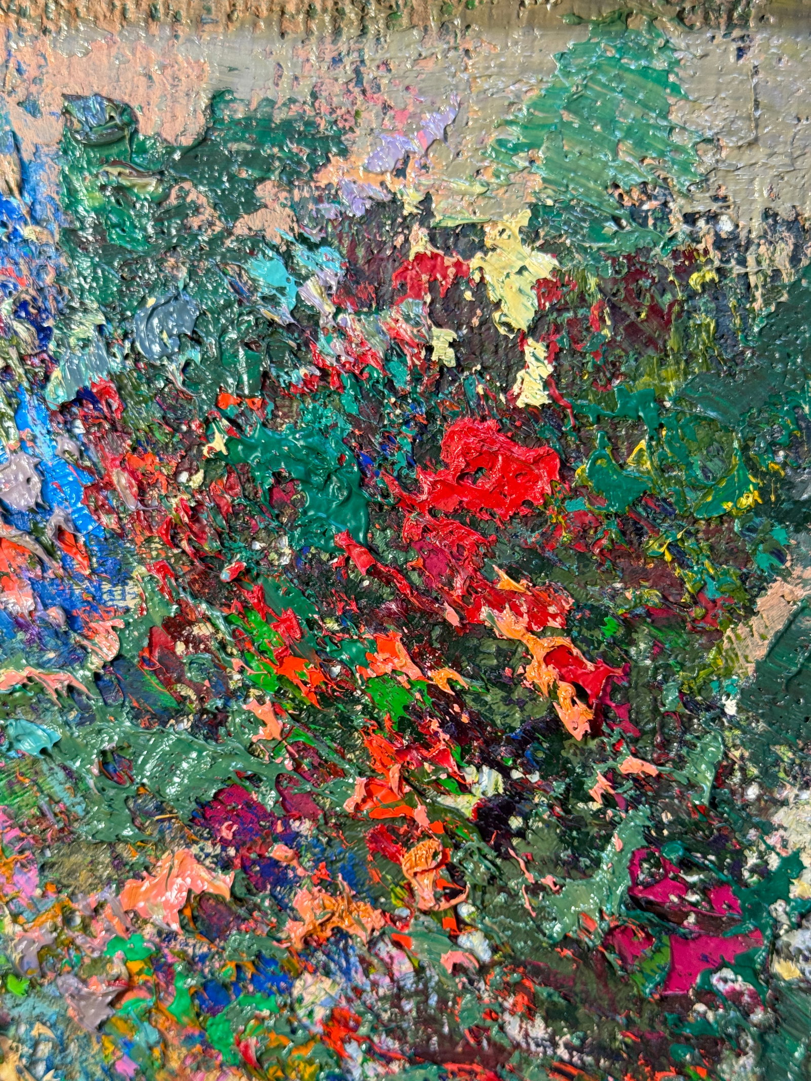 Oil painting with frame Flowers K. Leonid - 6