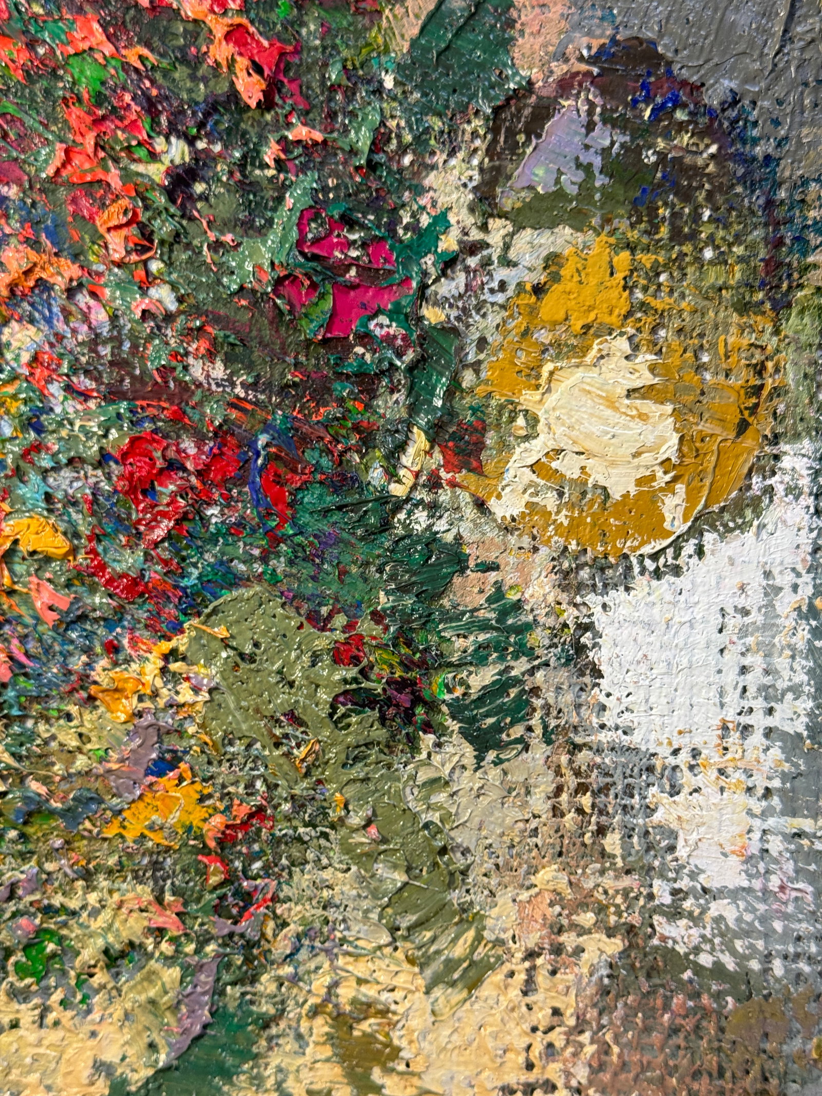 Oil painting with frame Flowers K. Leonid - 9