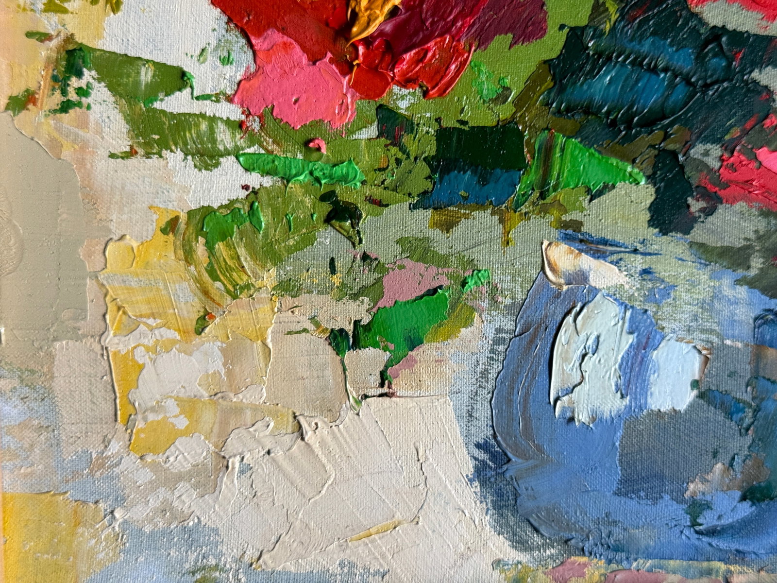 Oil painting with frame Flowers K. Leonid - 6