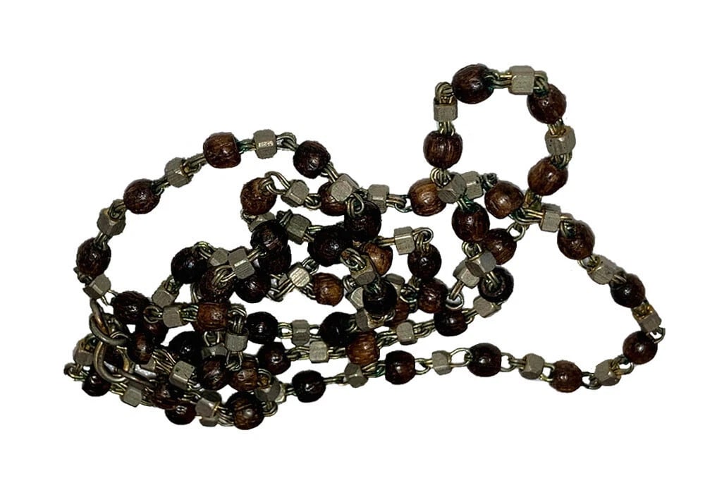 Southeast Asian Sacred Agar Wood Sterling Necklace - 2