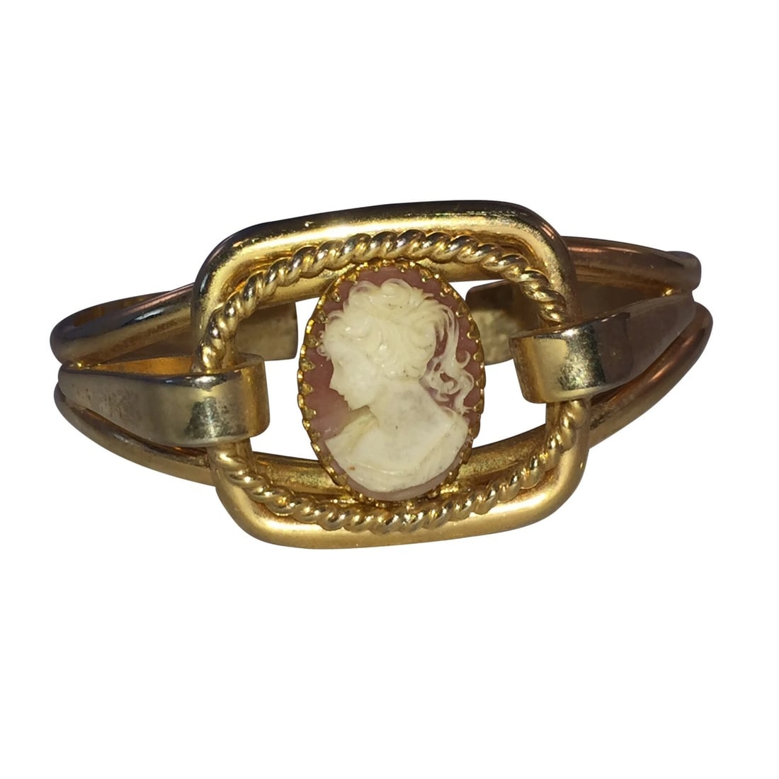 Vintage Resin Cameo Bracelet - 2