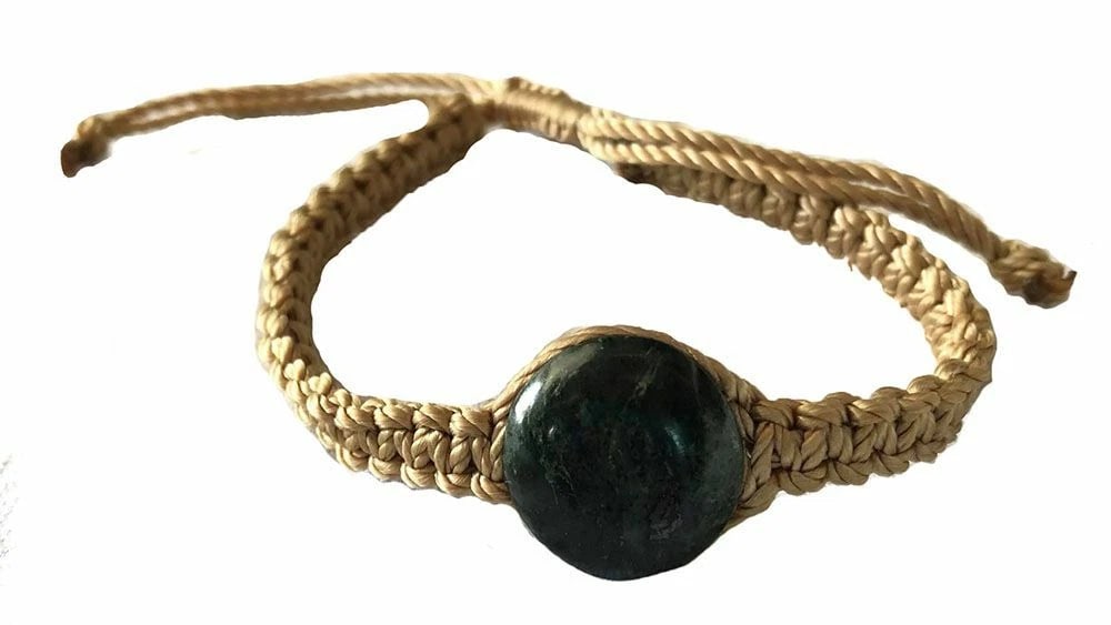 New Jade Yellow Waxed Nylon Hand Made Macrame Bracelet - 2