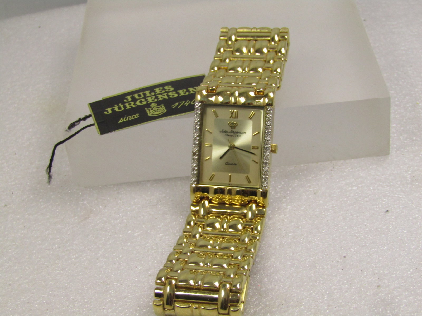Jules Jurgensen Quartz Analog Ladie's Watch, Diamond Accent, Original Box/Tags. - 7