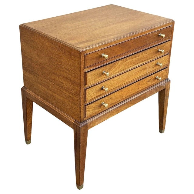 1950s Danish Modern Mahogany Chest of 4 Side Table Stands by Frits Henningsen, Attributed - 2
