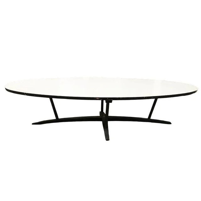 Large Mid-Century John Keal Inspired Surfboard Coffee Table With Formica Top - 2