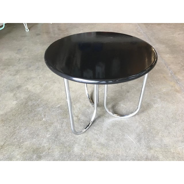 Streamline Black Lacquer Chrome Coffee Table by Royalchrome - 2