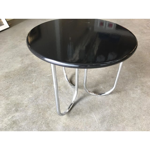 Streamline Black Lacquer Chrome Coffee Table by Royalchrome - 3