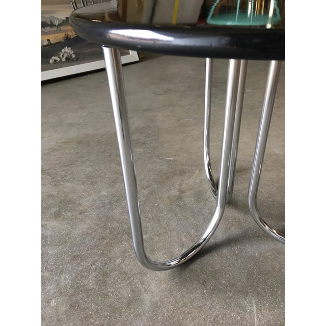 Streamline Black Lacquer Chrome Coffee Table by Royalchrome - 4