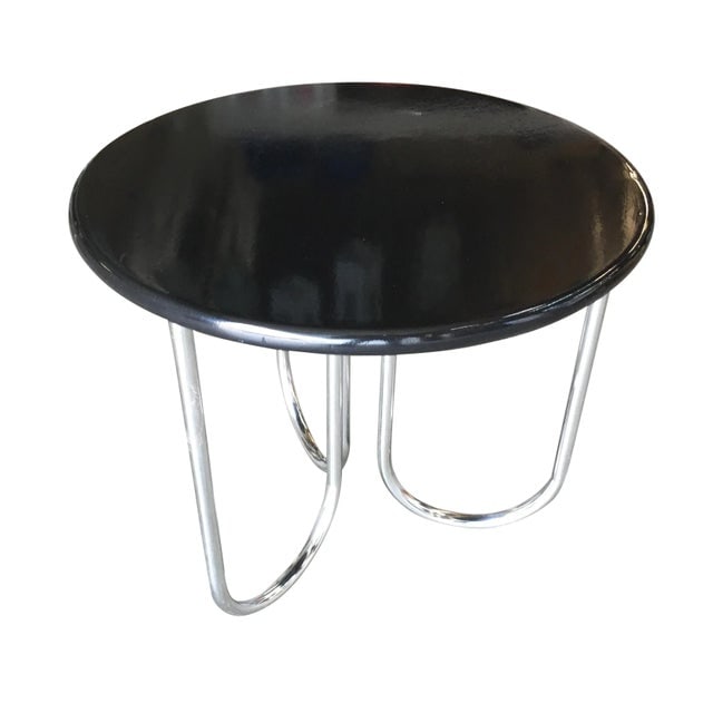 Streamline Black Lacquer Chrome Coffee Table by Royalchrome - 7