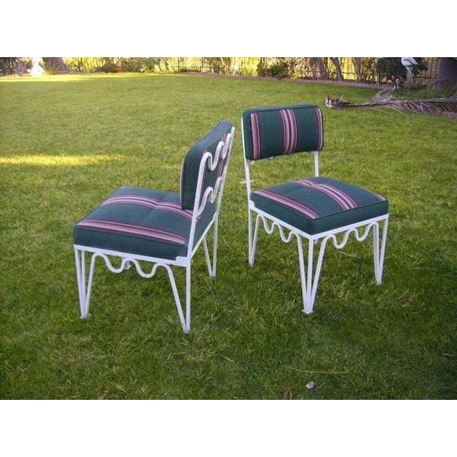 Vintage Restored 14 Piece M??andre Outdoor Patio Set by Walter Lamb for Pacific Iron - 7