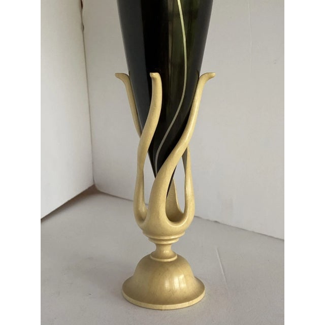 Sculpted Ebony, Silver and Maple "Hollow Vessel" #23 by Don Comer Lacma - 4