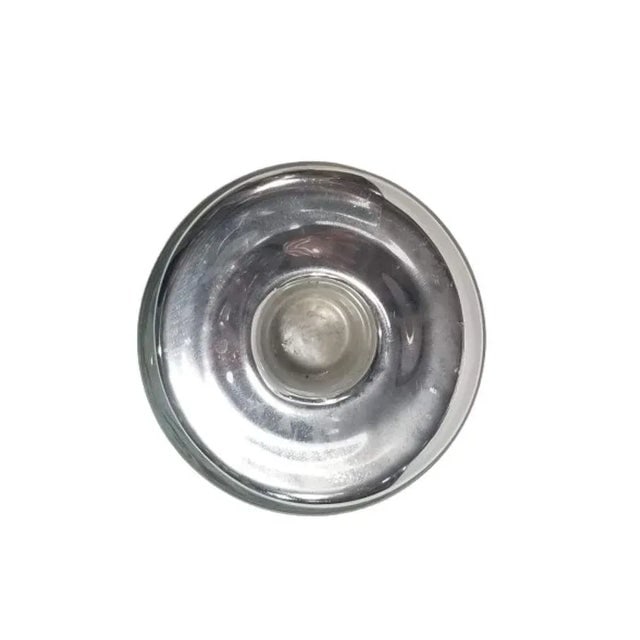 Art Deco Silver Mercury Art Glass CandleStick Holder - 5