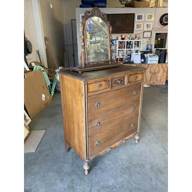 Vintage Berkey & Gay Furniture Walnut Highboy Dresser - 2