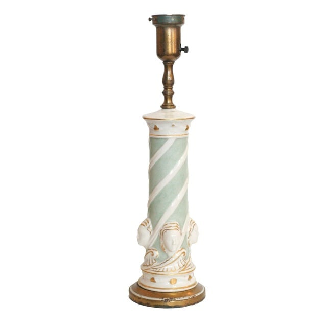 Ceramic Hollywood RegencyGreek Face Table Lamp by Rembrandt Light Company - 6