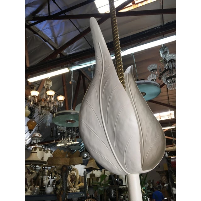 Art Deco Grand Hollywood Theater Palm Leaf Ceiling Pendant - 5