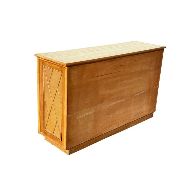 1950s Restored Mid-Century Rattan & Wicker Dresser by Mengel Furniture - 5