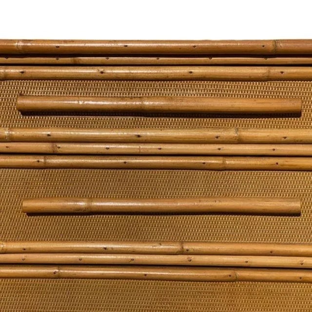 1950s Restored Mid-Century Rattan & Wicker Dresser by Mengel Furniture - 8