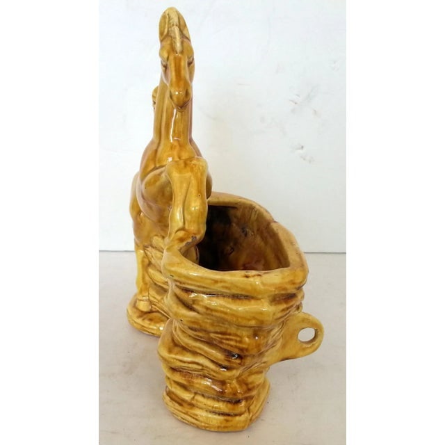 Mid-Century TV Lamp Base with Rearing Horse - 3