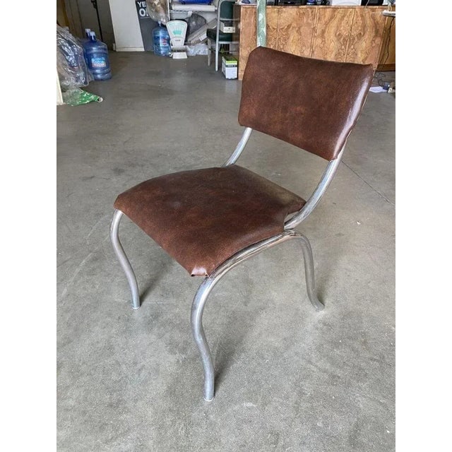 1950s Chrome Mid Century Soda Shop Style Side Chair - 2