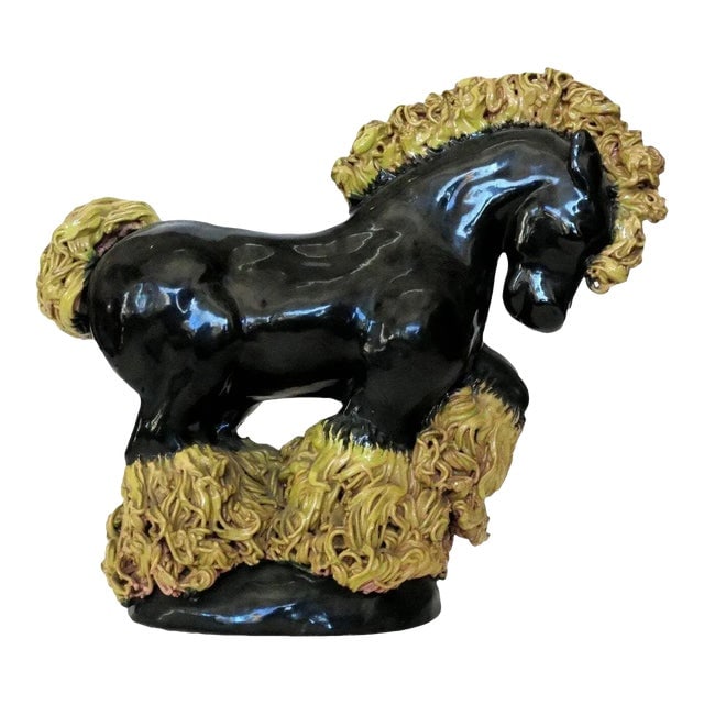 Mid-Century Studio Art Pottery Clydesdale Horse (1 of 7)