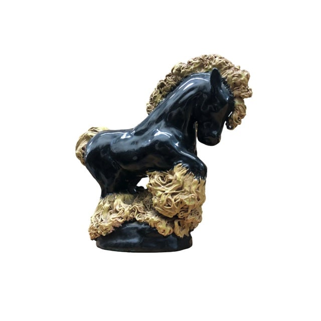 Mid-Century Studio Art Pottery Clydesdale Horse - 6