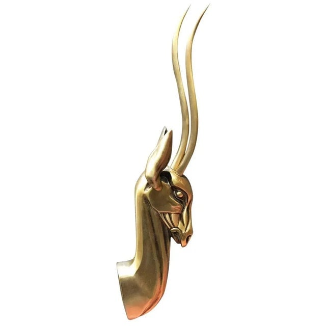Modernist Anodized Aluminum Gazelle Wall Sculpture by Pendergast - a Pair - 2