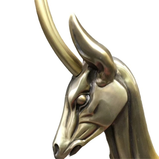 Modernist Anodized Aluminum Gazelle Wall Sculpture by Pendergast - a Pair - 6