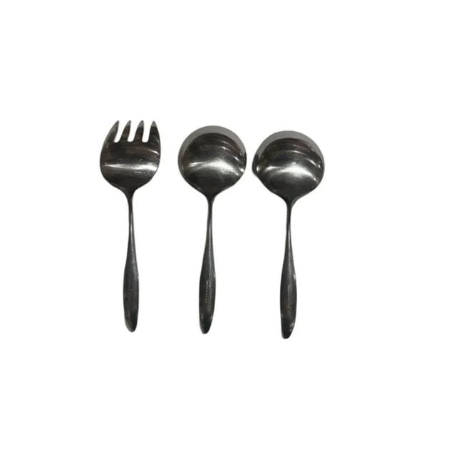 1950s Don Wallace for Lauffer Design 2 Stainless Steel Set of 42 - 11