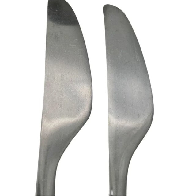 1950s Don Wallace for Lauffer Design 2 Stainless Steel Set of 42 - 3
