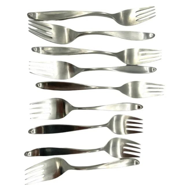 1950s Don Wallace for Lauffer Design 2 Stainless Steel Set of 42 - 6