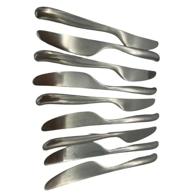 1950s Don Wallace for Lauffer Design 2 Stainless Steel Set of 42 - 7