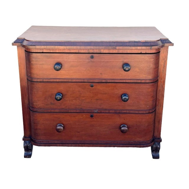Late 19th Century Victorian Queen Anne Lowboy Dresser With Sculpted Front - 2