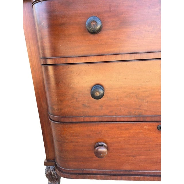 Late 19th Century Victorian Queen Anne Lowboy Dresser With Sculpted Front - 5