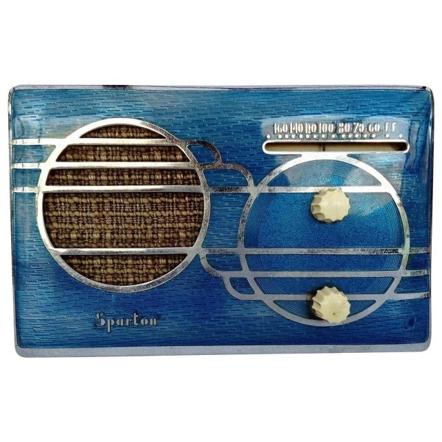 Art Deco Sparton Model 500c "Cloisonne??" Catalin Am Radio - 2