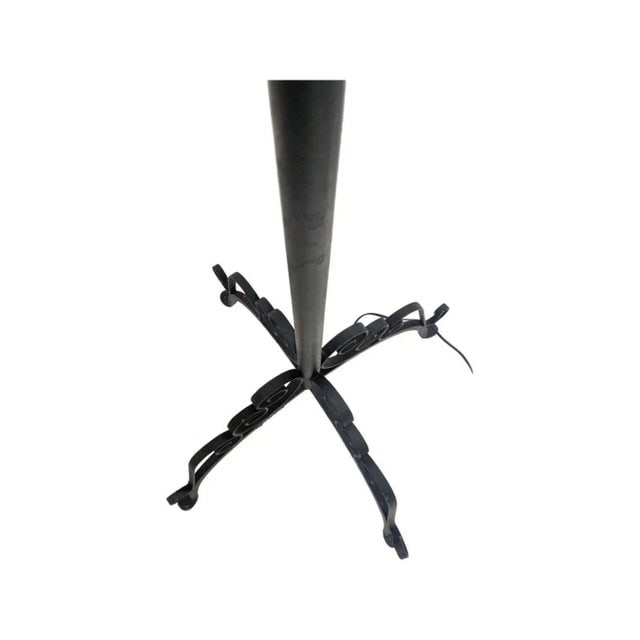 1920s French Victorian Iron Candelabra Converted Floor Lamp - 6