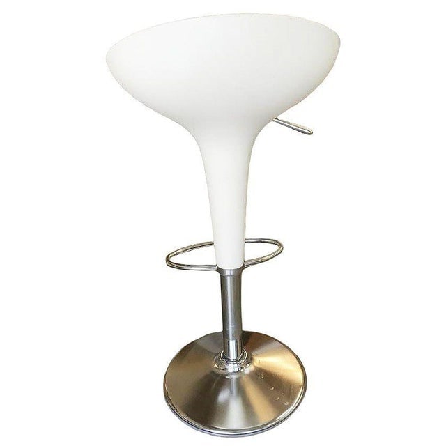 Philippe Starck Style White Modernist Stool and Table Set - 6