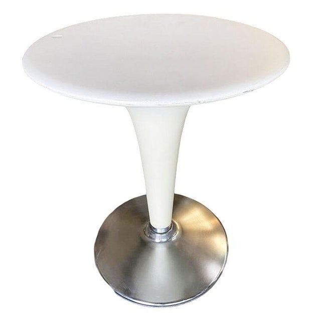 Philippe Starck Style White Modernist Stool and Table Set - 8