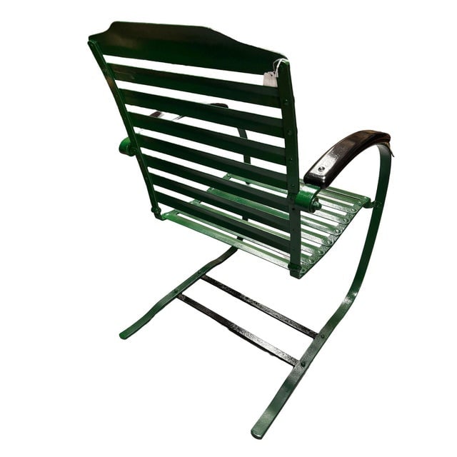 Mid-Century Steel Springer Rocking Outdoor Patio Chairs - A Pair - 6