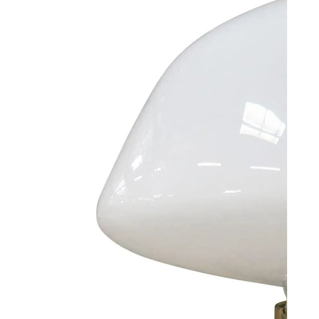 1930s Large Art Deco School House Milk Glass Ceiling Mounted Globe With Fitter - 4