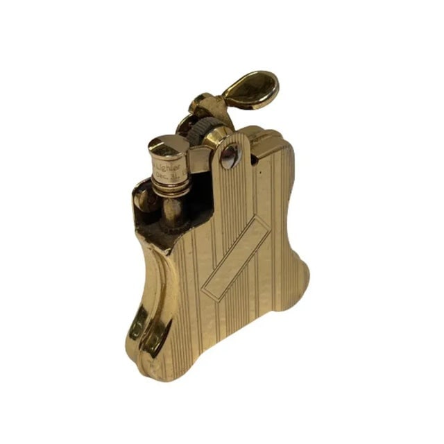 1990s Gold Plated Ronson Banjo Styled Petrol Lighter, Japan - 2