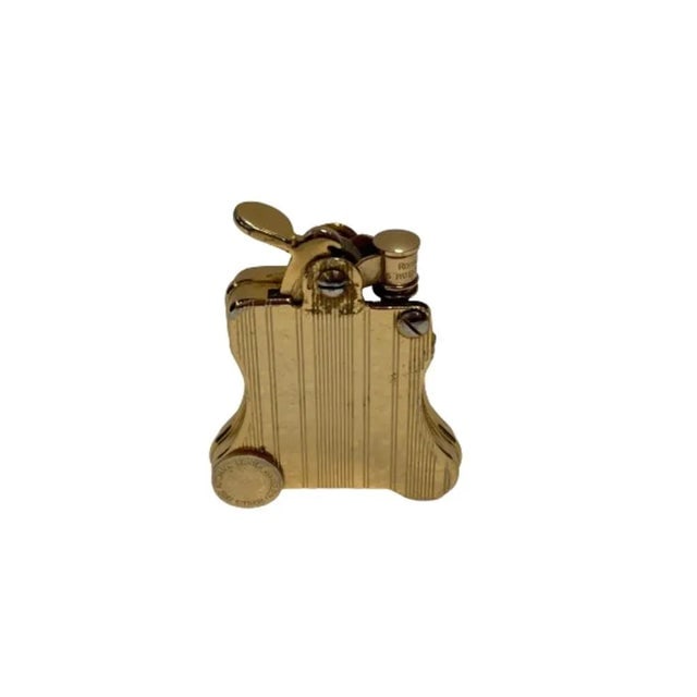 1990s Gold Plated Ronson Banjo Styled Petrol Lighter, Japan - 4
