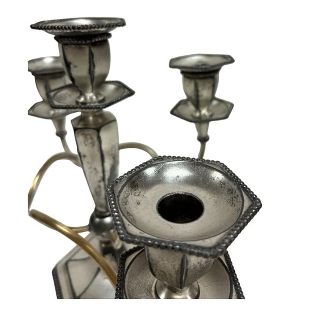 Vintage "Rogers" Silver Plated-5 Arms Candelabra - 4