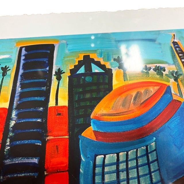 Frank Romero "Cheech's Downtown" Giclee Print Limited Edition Signed, 6 of 7 - 3
