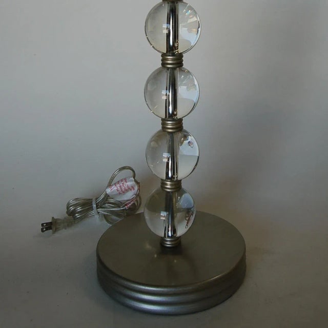 Stacked Crystal Five Ball Table Lamp - 4