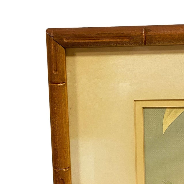 1940s Tropical Drinking Flamingo Scenic Print, Framed by Billy Seay for Turner - 9