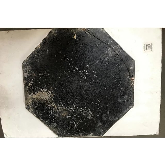 Arts and Crafts Hand Hammered Octagon Copper Mirror - 3